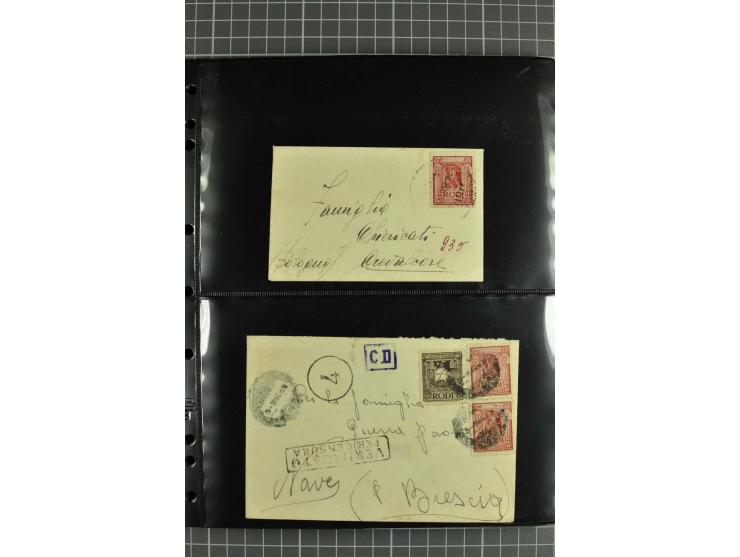 1912/45, interessante Partie Briefe, Karten und Ganzsachen, dabei Reco, Zensur, Luftpost etc.