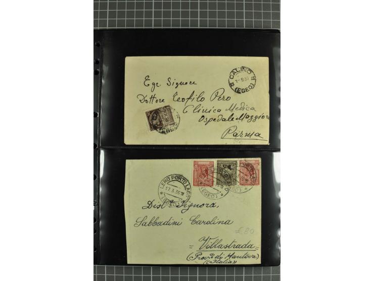 1912/45, interessante Partie Briefe, Karten und Ganzsachen, dabei Reco, Zensur, Luftpost etc.