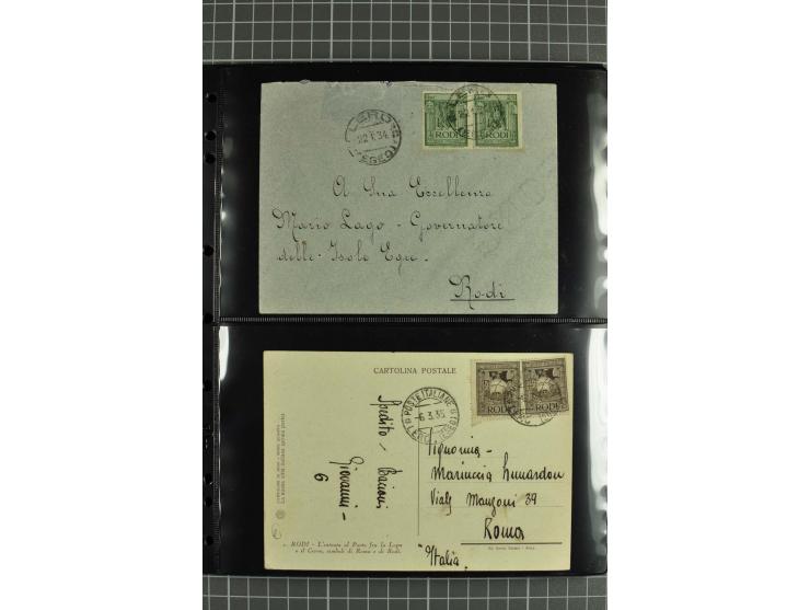 1912/45, interessante Partie Briefe, Karten und Ganzsachen, dabei Reco, Zensur, Luftpost etc.