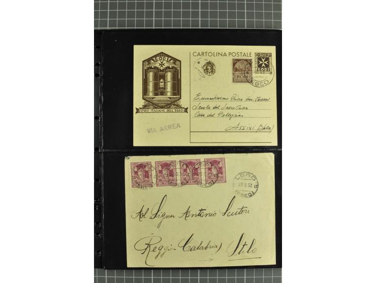 1912/45, interessante Partie Briefe, Karten und Ganzsachen, dabei Reco, Zensur, Luftpost etc.