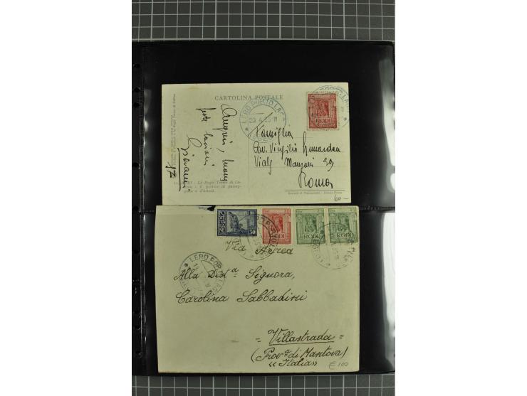 1912/45, interessante Partie Briefe, Karten und Ganzsachen, dabei Reco, Zensur, Luftpost etc.