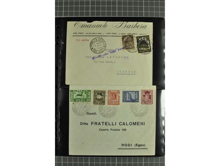 1912/45, interessante Partie Briefe, Karten und Ganzsachen, dabei Reco, Zensur, Luftpost etc.