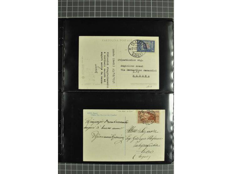 1912/45, interessante Partie Briefe, Karten und Ganzsachen, dabei Reco, Zensur, Luftpost etc.