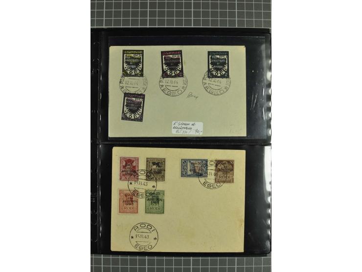 1912/45, interessante Partie Briefe, Karten und Ganzsachen, dabei Reco, Zensur, Luftpost etc.