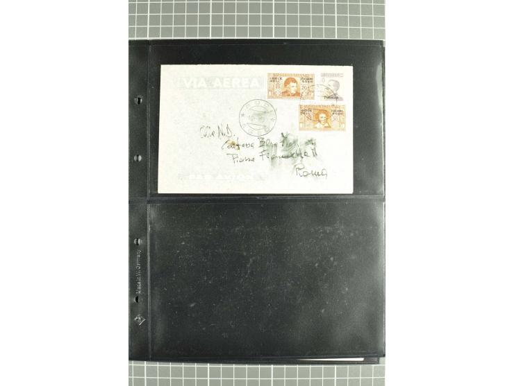 1912/45, interessante Partie Briefe, Karten und Ganzsachen, dabei Reco, Zensur, Luftpost etc.