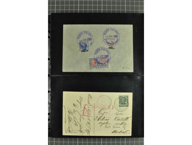 1912/45, interessante Partie Briefe, Karten und Ganzsachen, dabei Reco, Zensur, Luftpost etc.