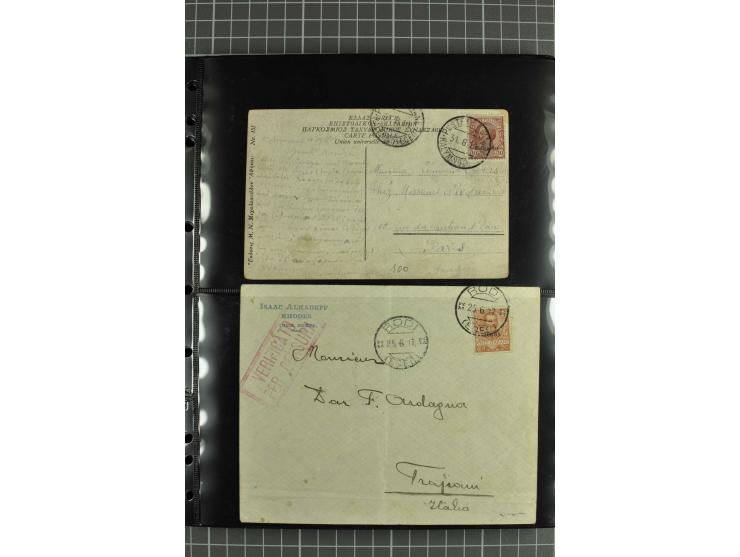 1912/45, interessante Partie Briefe, Karten und Ganzsachen, dabei Reco, Zensur, Luftpost etc.