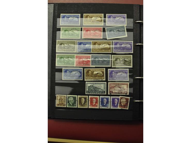 1913/40 (ca.), ungebrauchte und gestempelte Sammlung mit vielen besseren Werten, dabei u.a. Mi.-Nr. 2A und B auf Brief bzw. B