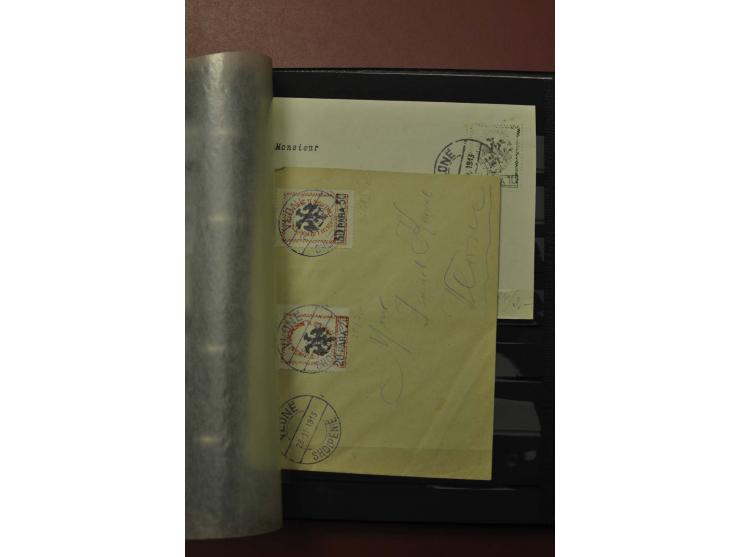 1913/40 (ca.), ungebrauchte und gestempelte Sammlung mit vielen besseren Werten, dabei u.a. Mi.-Nr. 2A und B auf Brief bzw. B