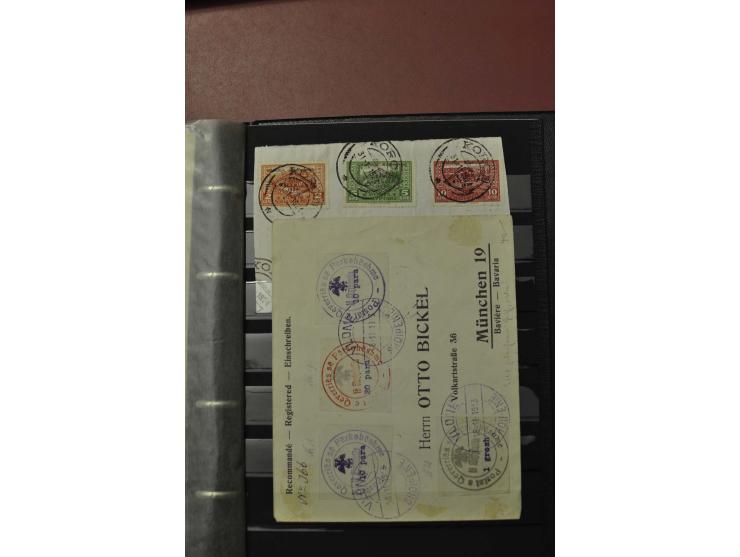 1913/40 (ca.), ungebrauchte und gestempelte Sammlung mit vielen besseren Werten, dabei u.a. Mi.-Nr. 2A und B auf Brief bzw. B