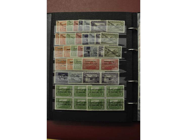 1913/40 (ca.), ungebrauchte und gestempelte Sammlung mit vielen besseren Werten, dabei u.a. Mi.-Nr. 2A und B auf Brief bzw. B