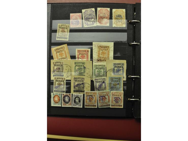 1913/40 (ca.), ungebrauchte und gestempelte Sammlung mit vielen besseren Werten, dabei u.a. Mi.-Nr. 2A und B auf Brief bzw. B