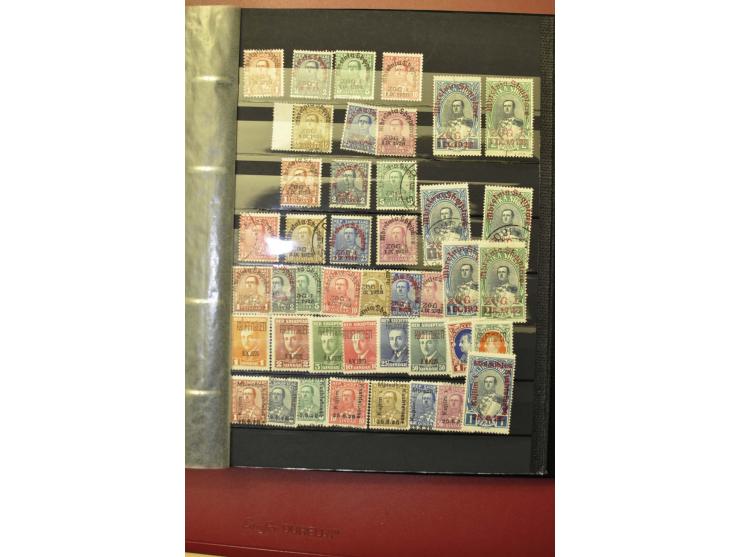 1913/40 (ca.), ungebrauchte und gestempelte Sammlung mit vielen besseren Werten, dabei u.a. Mi.-Nr. 2A und B auf Brief bzw. B