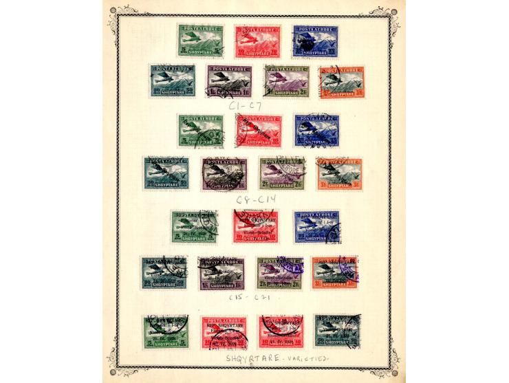 1925/31, saubere gestempelte Sammlung der Flugpostausgaben, dabei u.a. Mi.-Nr. 162-68 und 210-16
