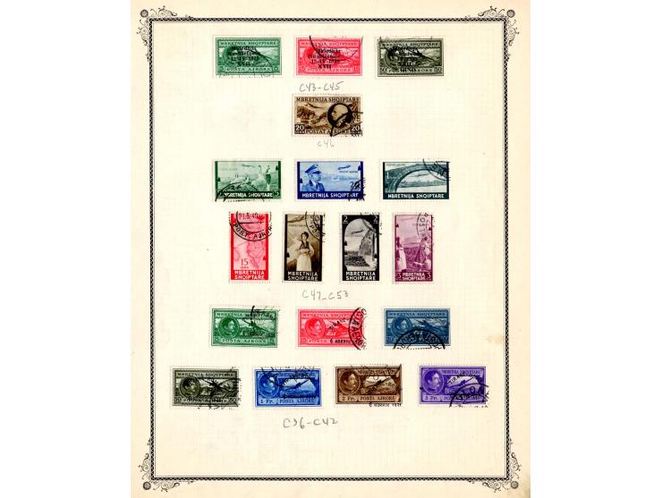 1925/31, saubere gestempelte Sammlung der Flugpostausgaben, dabei u.a. Mi.-Nr. 162-68 und 210-16