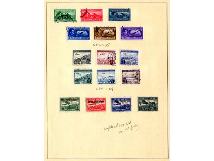 1925/31, saubere gestempelte Sammlung der Flugpostausgaben, dabei u.a. Mi.-Nr. 162-68 und 210-16