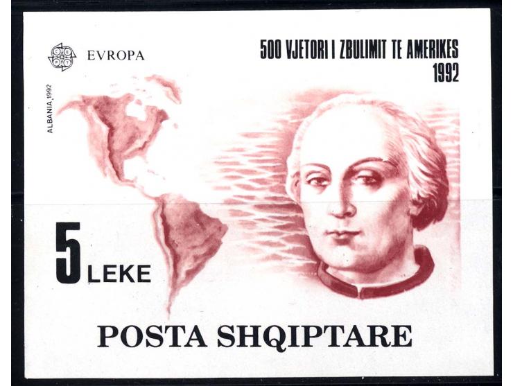 1992, CEPT, Kolumbus-Block, 100 Stück postfrisch (Bl. 97; Mi.7.500,-)