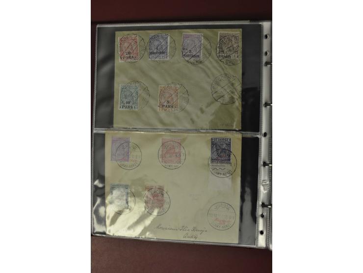 1913/65 (ca.), interessanter und reichhaltiger Posten Briefe, Karten, Ganzsachen und Vorderseiten, dabei Reco, Zensur, Luftpo