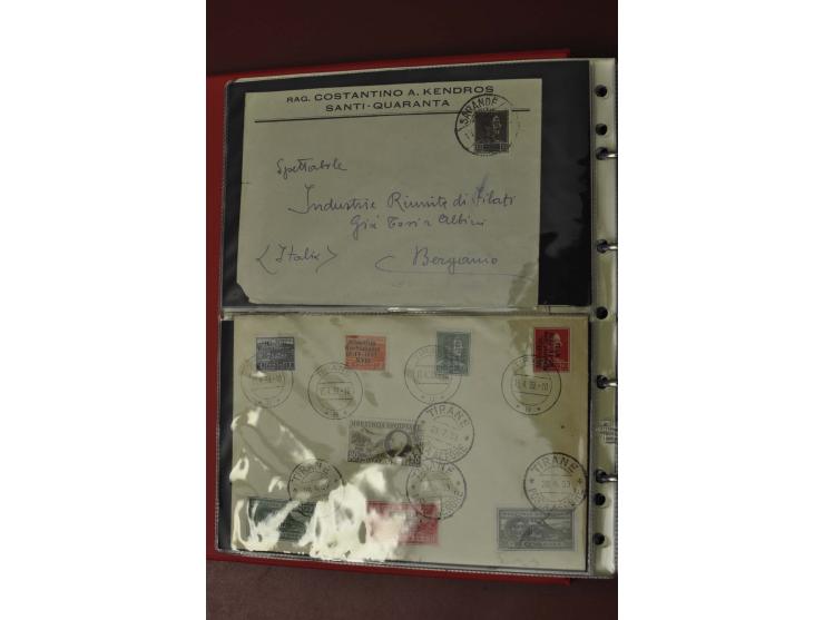 1913/65 (ca.), interessanter und reichhaltiger Posten Briefe, Karten, Ganzsachen und Vorderseiten, dabei Reco, Zensur, Luftpo