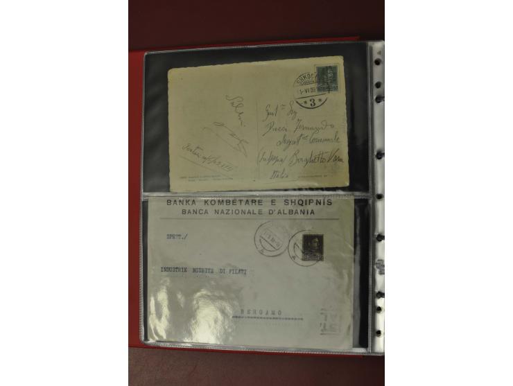 1913/65 (ca.), interessanter und reichhaltiger Posten Briefe, Karten, Ganzsachen und Vorderseiten, dabei Reco, Zensur, Luftpo