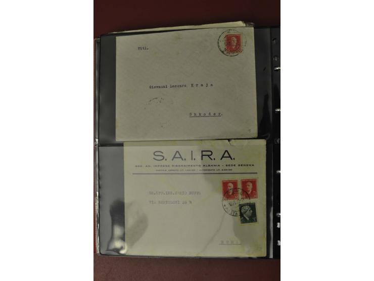 1913/65 (ca.), interessanter und reichhaltiger Posten Briefe, Karten, Ganzsachen und Vorderseiten, dabei Reco, Zensur, Luftpo