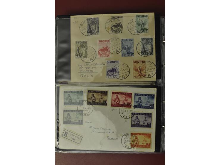1913/65 (ca.), interessanter und reichhaltiger Posten Briefe, Karten, Ganzsachen und Vorderseiten, dabei Reco, Zensur, Luftpo