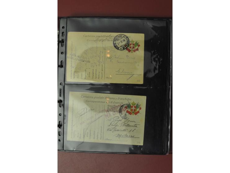 1913/65 (ca.), interessanter und reichhaltiger Posten Briefe, Karten, Ganzsachen und Vorderseiten, dabei Reco, Zensur, Luftpo