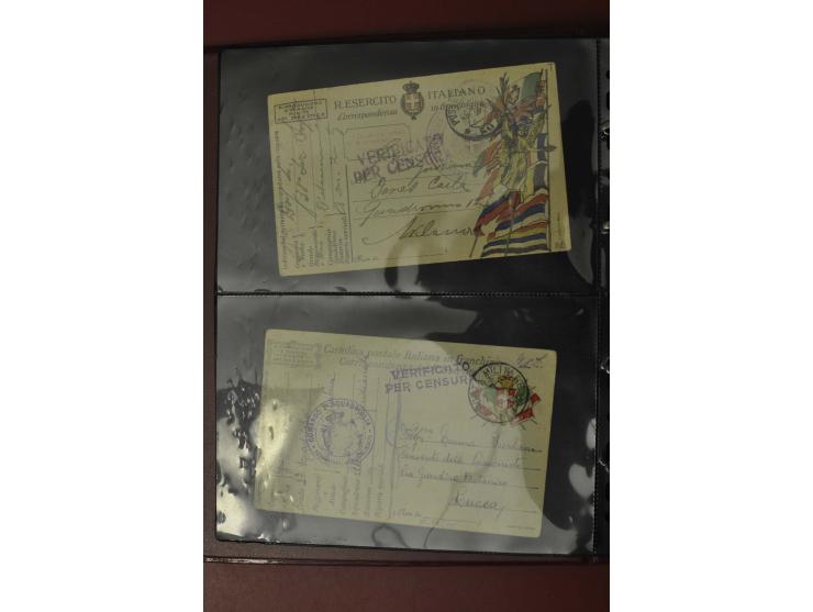1913/65 (ca.), interessanter und reichhaltiger Posten Briefe, Karten, Ganzsachen und Vorderseiten, dabei Reco, Zensur, Luftpo