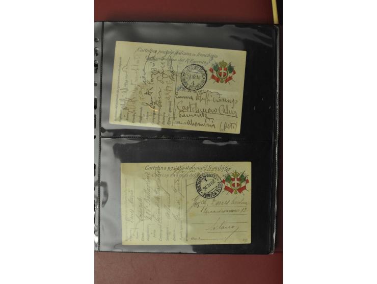 1913/65 (ca.), interessanter und reichhaltiger Posten Briefe, Karten, Ganzsachen und Vorderseiten, dabei Reco, Zensur, Luftpo