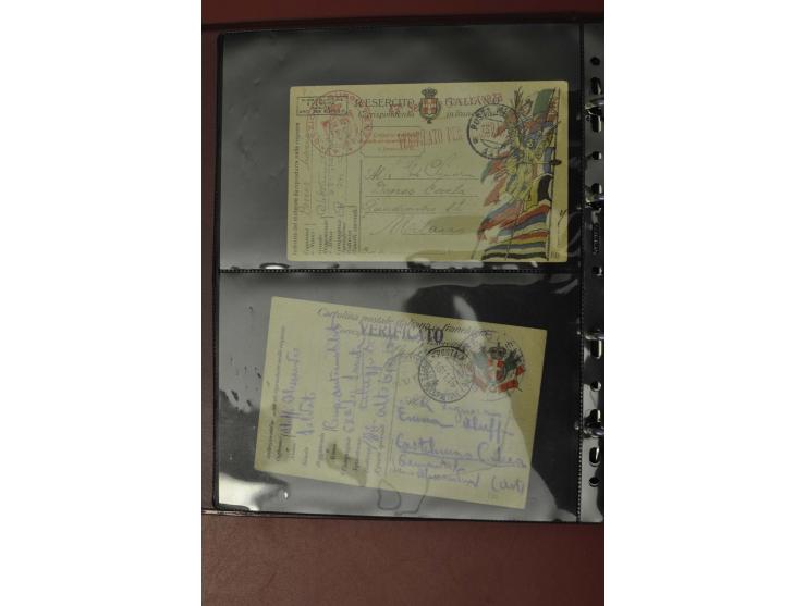 1913/65 (ca.), interessanter und reichhaltiger Posten Briefe, Karten, Ganzsachen und Vorderseiten, dabei Reco, Zensur, Luftpo