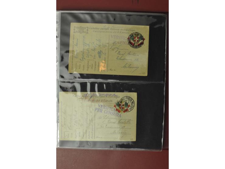 1913/65 (ca.), interessanter und reichhaltiger Posten Briefe, Karten, Ganzsachen und Vorderseiten, dabei Reco, Zensur, Luftpo