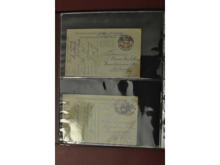 1913/65 (ca.), interessanter und reichhaltiger Posten Briefe, Karten, Ganzsachen und Vorderseiten, dabei Reco, Zensur, Luftpo