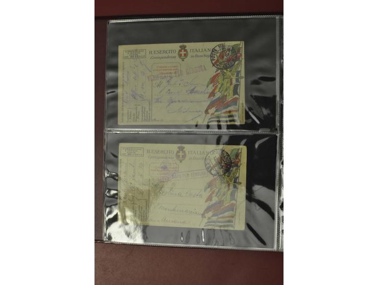 1913/65 (ca.), interessanter und reichhaltiger Posten Briefe, Karten, Ganzsachen und Vorderseiten, dabei Reco, Zensur, Luftpo