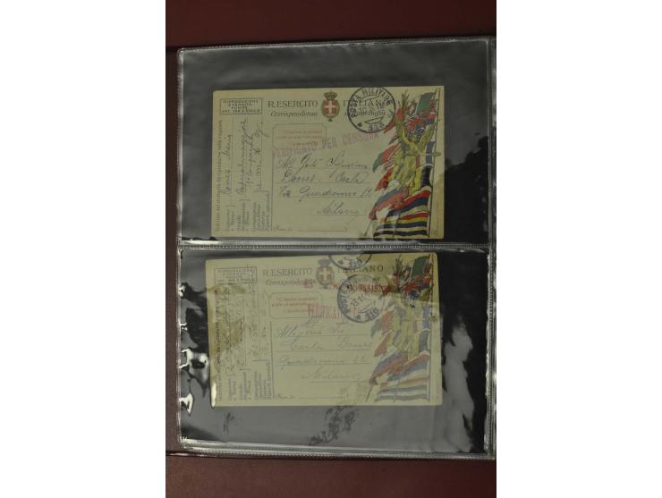 1913/65 (ca.), interessanter und reichhaltiger Posten Briefe, Karten, Ganzsachen und Vorderseiten, dabei Reco, Zensur, Luftpo