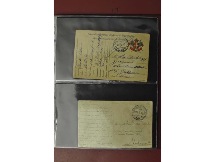 1913/65 (ca.), interessanter und reichhaltiger Posten Briefe, Karten, Ganzsachen und Vorderseiten, dabei Reco, Zensur, Luftpo