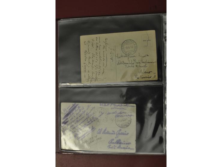 1913/65 (ca.), interessanter und reichhaltiger Posten Briefe, Karten, Ganzsachen und Vorderseiten, dabei Reco, Zensur, Luftpo
