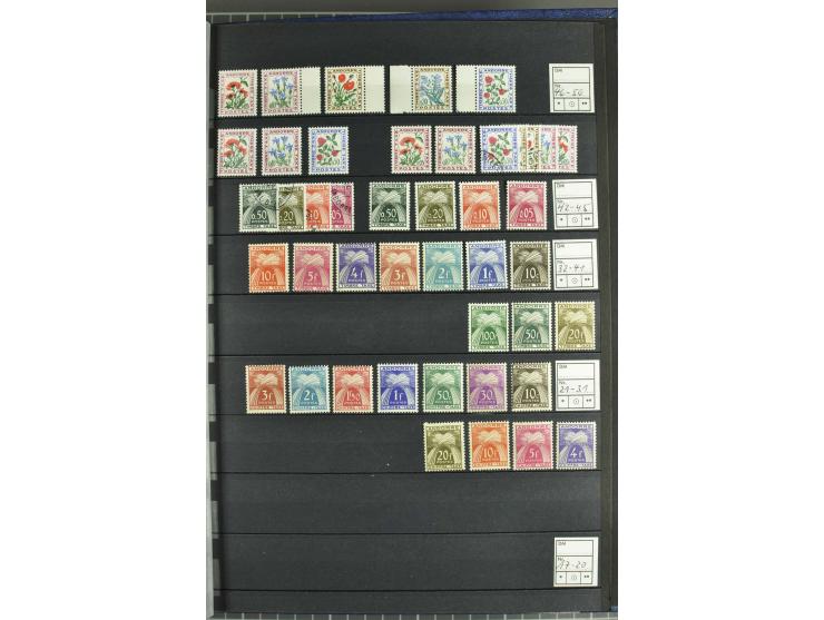 1931/2006, postfrische, ungebrauchte und gestempelte Sammlung mit u.a. Mi.-Nr. 1-23 (2), 56-74, 142-60, Porto und Doubletten