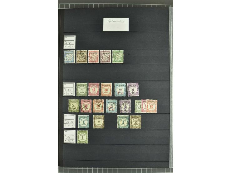 1931/2006, postfrische, ungebrauchte und gestempelte Sammlung mit u.a. Mi.-Nr. 1-23 (2), 56-74, 142-60, Porto und Doubletten