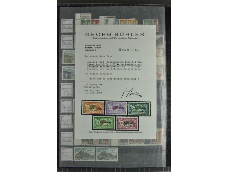 1931/2006, postfrische, ungebrauchte und gestempelte Sammlung mit u.a. Mi.-Nr. 1-23 (2), 56-74, 142-60, Porto und Doubletten