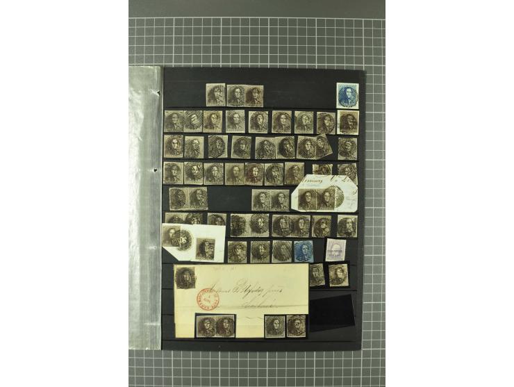 1849/1970, enorm inhaltsreiche Sammlung beginnend mit Mi.-Nr. 1 und 2 mit je über 60 Exemplaren inkl. Paaren und Briefen, des