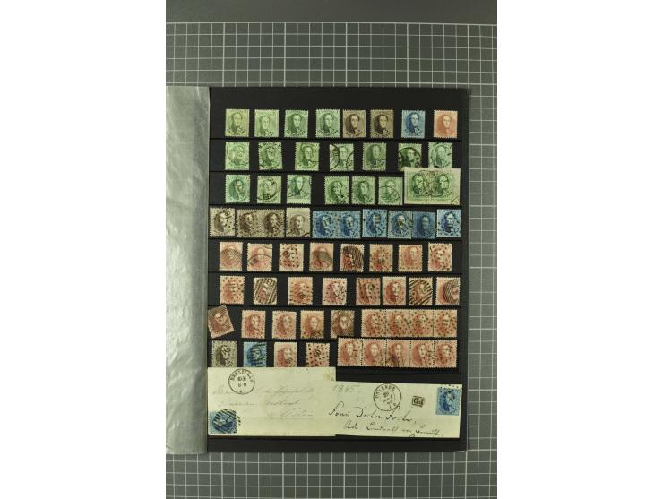 1849/1970, enorm inhaltsreiche Sammlung beginnend mit Mi.-Nr. 1 und 2 mit je über 60 Exemplaren inkl. Paaren und Briefen, des