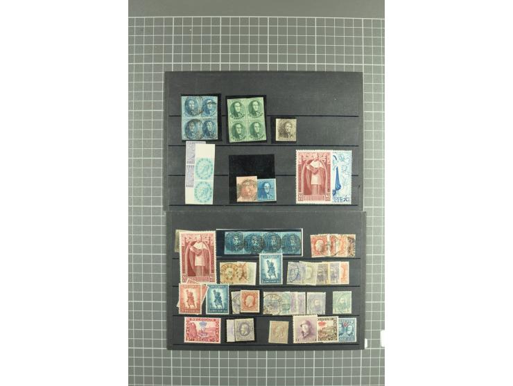 1849/1970, enorm inhaltsreiche Sammlung beginnend mit Mi.-Nr. 1 und 2 mit je über 60 Exemplaren inkl. Paaren und Briefen, des