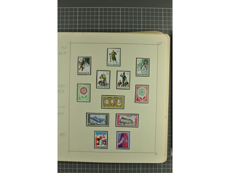 1849/1970, enorm inhaltsreiche Sammlung beginnend mit Mi.-Nr. 1 und 2 mit je über 60 Exemplaren inkl. Paaren und Briefen, des