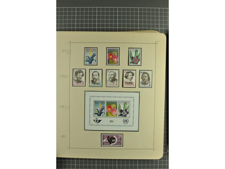 1849/1970, enorm inhaltsreiche Sammlung beginnend mit Mi.-Nr. 1 und 2 mit je über 60 Exemplaren inkl. Paaren und Briefen, des