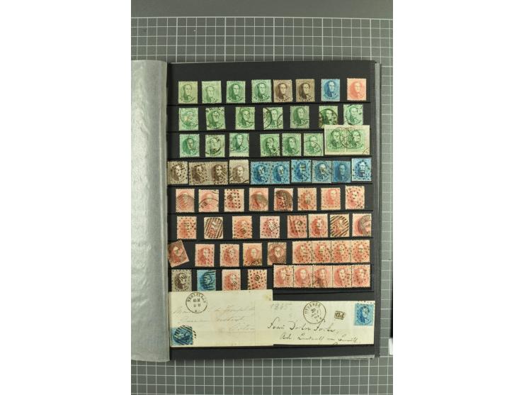1849/1970, enorm inhaltsreiche Sammlung beginnend mit Mi.-Nr. 1 und 2 mit je über 60 Exemplaren inkl. Paaren und Briefen, des