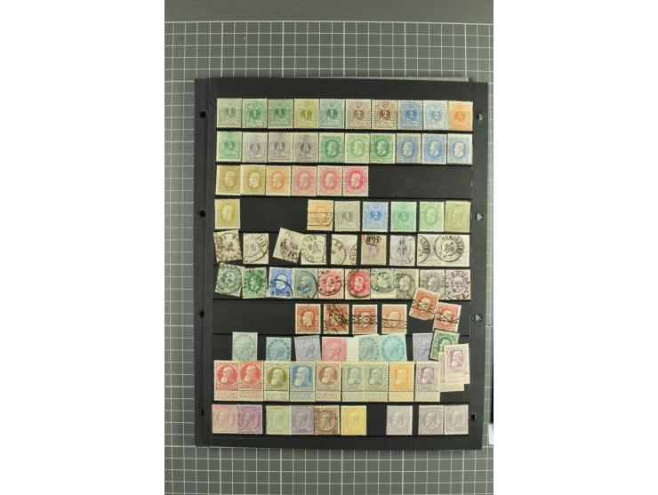 1849/1970, enorm inhaltsreiche Sammlung beginnend mit Mi.-Nr. 1 und 2 mit je über 60 Exemplaren inkl. Paaren und Briefen, des