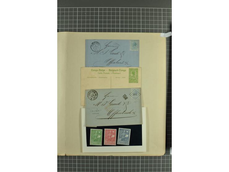 1849/1970, enorm inhaltsreiche Sammlung beginnend mit Mi.-Nr. 1 und 2 mit je über 60 Exemplaren inkl. Paaren und Briefen, des