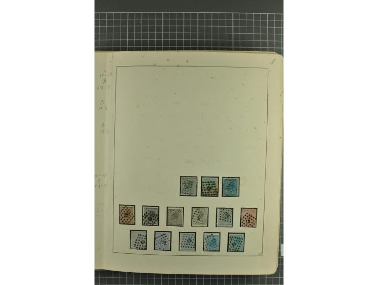 1849/1970, enorm inhaltsreiche Sammlung beginnend mit Mi.-Nr. 1 und 2 mit je über 60 Exemplaren inkl. Paaren und Briefen, des