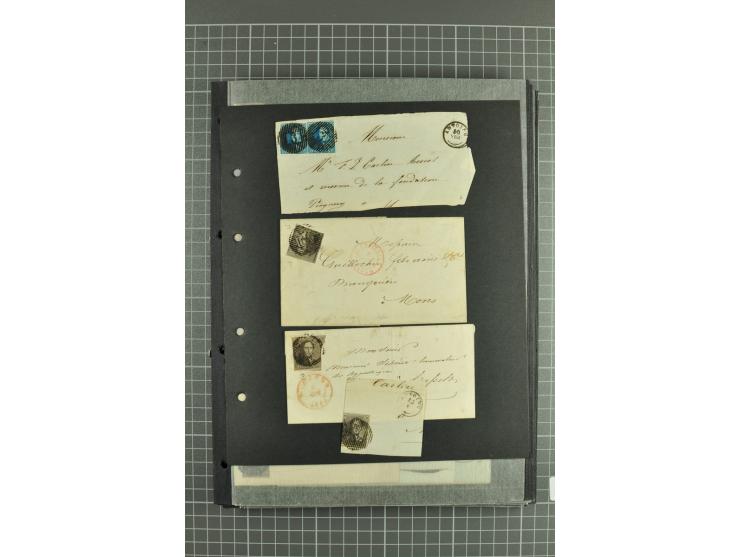 1849/1970, enorm inhaltsreiche Sammlung beginnend mit Mi.-Nr. 1 und 2 mit je über 60 Exemplaren inkl. Paaren und Briefen, des