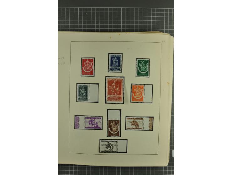 1849/1970, enorm inhaltsreiche Sammlung beginnend mit Mi.-Nr. 1 und 2 mit je über 60 Exemplaren inkl. Paaren und Briefen, des